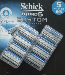 【替刃８個】シックハイドロ５カスタム　　　　Schick HYDRO5 髭剃り＆替刃