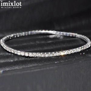 LDL1191# anklet full diamond silver Kirakira zirconia Stone simple lady's sandals heel ... small see . effect have..