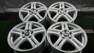 T.R.G 16×6.5J PCD114.3 ＋38 4本SET パールホワイト デリカD5 RAV4 アルファード ヴェルファイア ハリアー アウトランダー 等へ