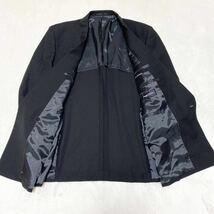 1円~美品 大きめサイズ KANEBO カネボウ スーツ セットアップダブル 背抜き ブラック サイズXL_画像4