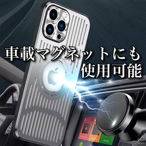 iPhone 15 15Pro MAX 14Pro 13Pro 12Pro ケース アルミニウム製 Magsafe対応 色：シルバー/ブラック 【カラー・サイズ指定してください】の画像7