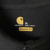 古着 カーハート Carhartt 刺繍ロゴ ポロシャツ 半袖 ブラック XL_画像5