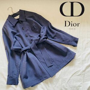 【希少】Christian Dior シャツジャケット　アイコン刺繍　ベルト　