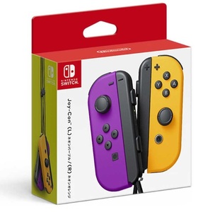 任天堂　Nintendo 【純正】Joy-Con(L)/(R)［Switch］(L)ネオンパープル/（R)ネオンオレンジ