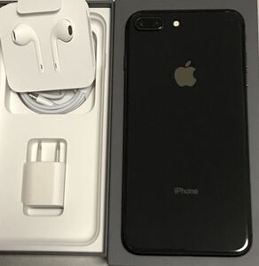 【美品100%】SIMフリー iPhone8 Plus iPhone8plus 256GB GLAY アイフォン8プラス　アイホン8プラス 本体 グレイ Apple