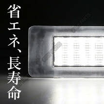 LED ナンバー灯 セレナ ライセンスランプ C27 日産 ホワイト 専用設計 前期 後期 C27系 SERENA E-POWER 交換式 車検対応 ユニット 新品_画像3