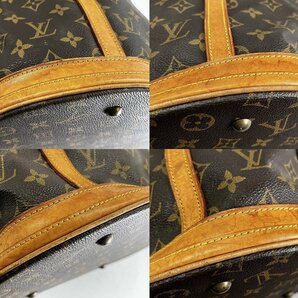 ジャンク LOUIS VUITTON ルイ・ヴィトン モノグラム バケット GM M42236 内装ベタ・剥がれ[224841の画像4