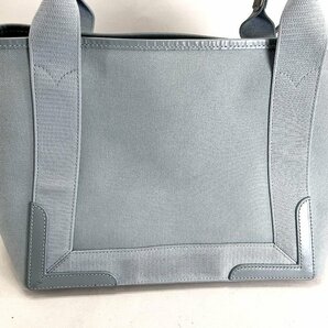 BALENCIAGA バレンシアガ ネイビー カバスS ハンドバック 3399232 キャンバス スレ 色褪せ[328032の画像3