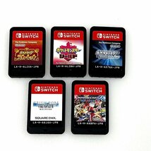 ニンテンドースイッチ ソフト5点まとめて ポケモン シールド・スカーレット・ダイヤモンド・クライシスコア・マリオカート8 箱無し[327943_画像1