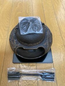 南部鉄器　鉄瓶　茶釜　釜祠　訳あり未使用品