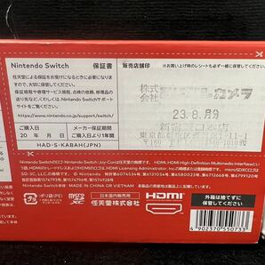 ◎ Nintendo Switch 新パッケージ ネオンブルー ネオンレッド [通電、動作確認済み] 任天堂 新モデルの画像7