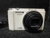 ◎ CASIO EXILIM HS EX-ZR1300充電コード バッテリー付属 コンパクトデジタルカメラ カシオ デジタルカメラ ホワイト _画像1