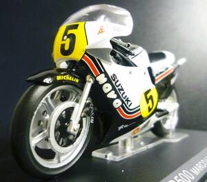 ☆未開封品　1/24 スズキ RGB500 マルコルッキネリ ＃5 SUZUKI RGB 500 1981 ixo　未展示品 ☆ライダー＆マシ－ン解説冊子付き外箱付