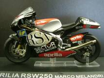 【おまけ付】1/24 アプリリア RSW250 メルコメランドリ aprilia RSW 250 　2002 MotoGP ☆ライダー＆マシ－ン解説冊子付き外箱おまけ_画像1