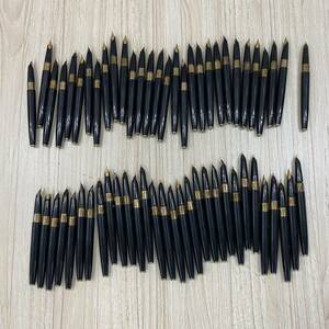 668 キャップ欠品 サヤ欠品 万年筆 60本セット 黒 軸 筆記具 筆記用具 レトロ ヴィンテージ まとめ売り 重量約550g