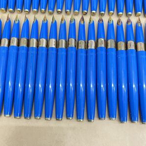 877万年筆 ペン先 ペン芯 コンバーター SUPER WORLD QUEEN PEN 胴軸 青 ブルー 重量約535g 60本セットキャップ欠品 筆記具 筆記用具 の画像3