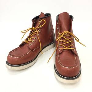 225 GettaGripgeta grip 7 hole Work boots leather boots race up boots men's UK9 red tea brown group used 