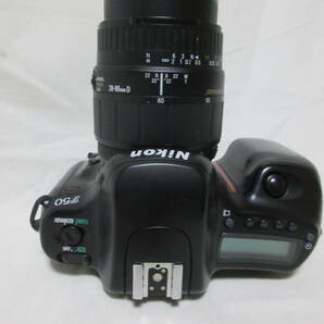 ◆動作品 Nikon/ ニコン  F50 一眼レフ フィルムカメラ/レンズ SIGMA ZOOM 28-80mm 1:3.5-5.6 MACRO 訳アリの画像3