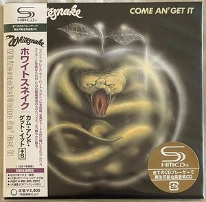 WHITESNAKE Come An' Get It Universal ホワイトスネイク カム・アンド・ゲット・イット+ 6 リマスター 紙ジャケット shm-cd DEEP PURPLE