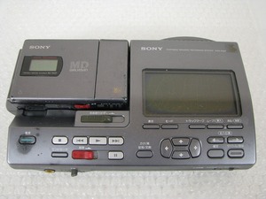 ジャンク　SONY　ポータブルMDレコーダーシステム　MZS-R4ST　