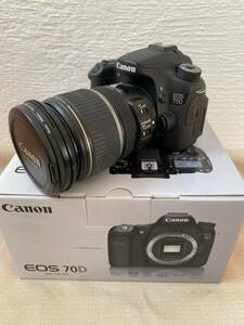 Canon キャノン 一眼レフ EOS 70D ボディ レンズEFS17-55セット 【シャッター回数極少】