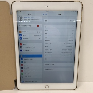 Apple iPad Air 2 MH0W2J/A A1566 16GB ゴールド Wi-Fiモデル 240117SK260024の画像2