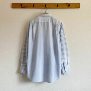 ［美品］LLBean エルエルビーン ポプリンコットン ボタンダウンシャツ ブルーストライプ Mサイズの画像5