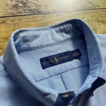 Polo Ralph Lauren ポロラルフローレン オックスフォード ボタンダウンシャツ ブルー Mサイズ （日本Lサイズ相当）_画像2