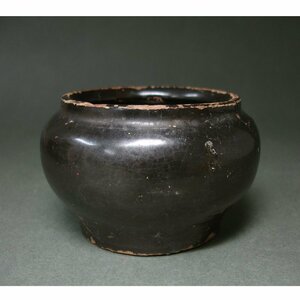 ..* origin fee ( China mountain west .).. kiln black glaze small "hu" pot medicine . tea utensils 