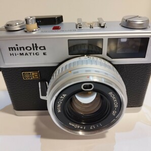 minolta ミノルタ Hi-MATIC E ROKKOR-QF 1:1.7 f=40mm レンジファインダー フィルムカメラの画像1