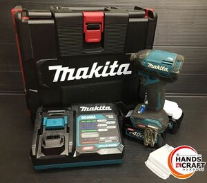 ▼【中古】makita マキタ インパクトドライバ TD002GRDX 　充電器　バッテリ×2　ケース付き【店頭展示】