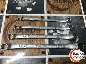 ◆【中古】トネ TONE TOOL M44 8-10，10-12，12-14，14-17 メガネレンチ4本セット