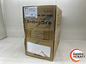 ♪【未使用】富士 LANケーブル TPCC5 0.3mm×4P 薄青 200ｍ 3.5kg【中古】