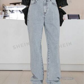 【SHEIN】 DAZY プレーン レディース ジーンズ