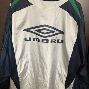 UMBRO アンブロ ウィンドピステ ウインドブレーカー 上 O～XOサイズ (USED)～サッカー、フットサル、ナイロンジャケット～の画像6