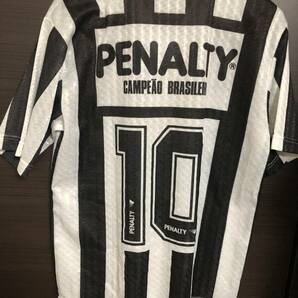 PENALTY ペナルティ ゲームシャツ ウェア ユニホーム 上 白×黒 Ｍサイズ（USED) ～サッカー、フットサル、スポーツ、アウトドア等、10～の画像5