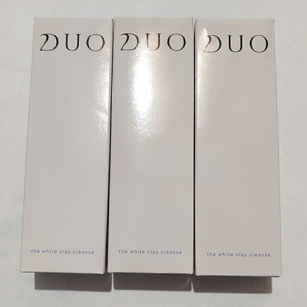 デュオ　Wクレイクレンズ　洗顔料　80×3本　DUO 角質ケア　洗顔フォーム　ホワイトクレイ　White　clay