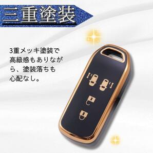 【ブラック】ホンダ N-BOX キーカバー おしゃれ 高級感 N-VAN JJ1JJ2 NWGN JH1 JH2 N-WGN カスタム キーケース スマートキーの画像4