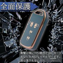 【ブラック】ホンダ N-BOX キーカバー おしゃれ 高級感 N-VAN JJ1JJ2 NWGN JH1 JH2 N-WGN カスタム キーケース スマートキー_画像2