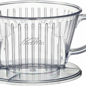 1~2人用 単品 カリタ Kalita コーヒー ドリッパー プラスチック製 1~2人用 101-D #04001 透明の画像1