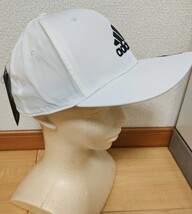 管番048【新品】アディダス　adidas　ゴルフキャップ(PFヘザーツアーキャップ)白_画像5