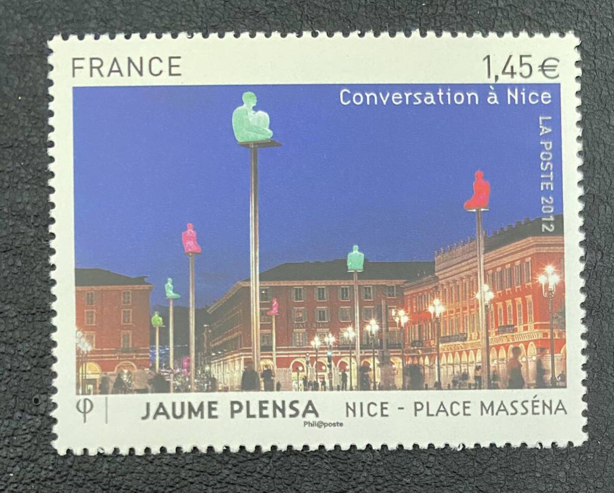 法国 Jaume Plensa 绘画艺术 1 种完整未使用 NH, 古董, 收藏, 邮票, 明信片, 欧洲