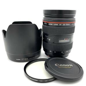 HY1455■【動作未確認】CANON キヤノン ULTRASONIC ウルトラソニック CANON ZOOM LENS EF 28-70mm 1:2.8 L カメラ レンズ フード付きの画像1