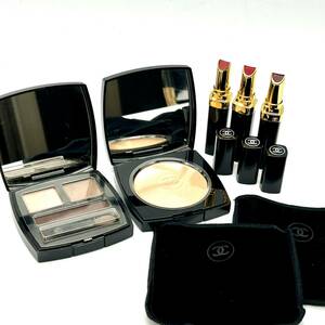 KY0066# CHANEL Chanel cosmetics cosme summarize 5 point set lip lipstick 3 point face powder eyeshadow cosme lady's 