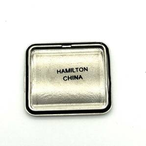 TY1086■【稼働】HAMILTON ハミルトン コントアー 6323 腕時計 QUARTZ クォーツ 2針 アナログ シルバー アイボリー文字盤の画像5