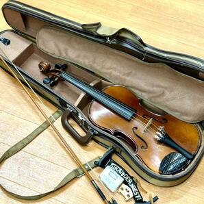 TY1114■ バイオリン ヴァイオリン Leslie Sheppard Burgess Hill,Sussex VIOLIN レスリー シェパード ケース付き 弓付き 弦楽器の画像1