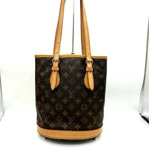 TY1124■LOUIS VUITTON ルイヴィトン LV モノグラム バケット PM バッグ 鞄 FL0052 トートバッグ ショルダーバッグ ポーチ 保存袋付きの画像2