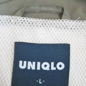 * ユニクロ UNIQLO ウィンドブレーカー 長袖 メンズ=L ハーフジップ ヤッケ ポケッタブルパーカー 上着 ブルゾン アウトドアの画像7