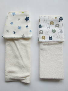 * baby ~ Kids sweat pad soak up sweat towel 2 sheets .1 set unused pie ru cloth [ mail outside fixed form use possibility ]