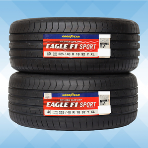 225/40R18 92Y XL GOODYEAR グッドイヤー イーグル EAGLE F1 SPORT 21年製 正規品 送料無料 2本税込 \25,900より 3の画像1